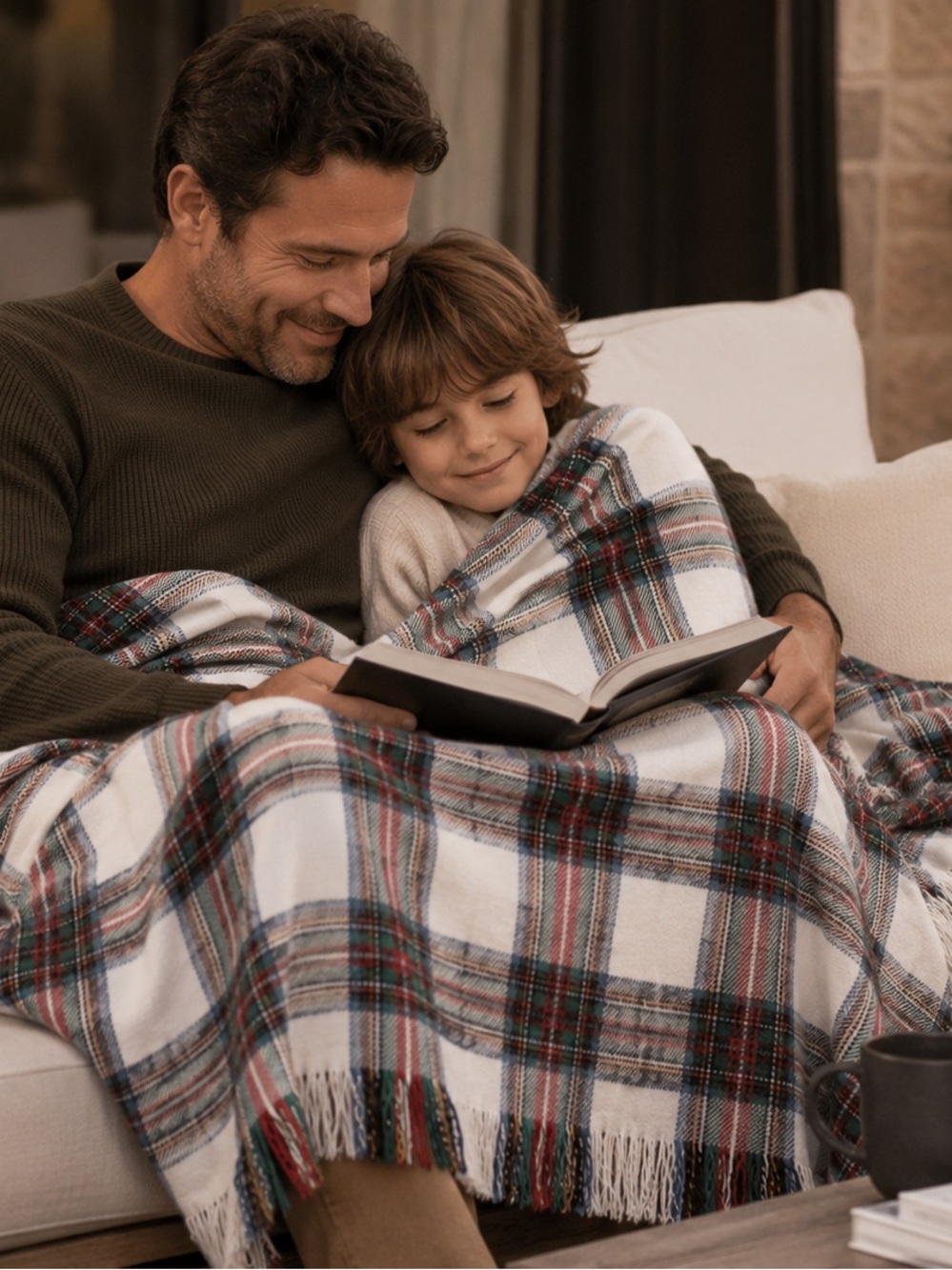 TEXTEIS PENEDO Portuguese Heritage Plaid Throw Blanket #0715262